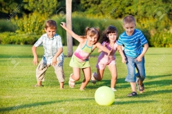 7596079-Boys-and-girls-running-towards-ball-Stock-Photo-kids-playing-soccer